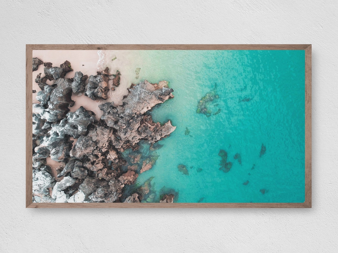 Turquoise Beach Shore Art Print