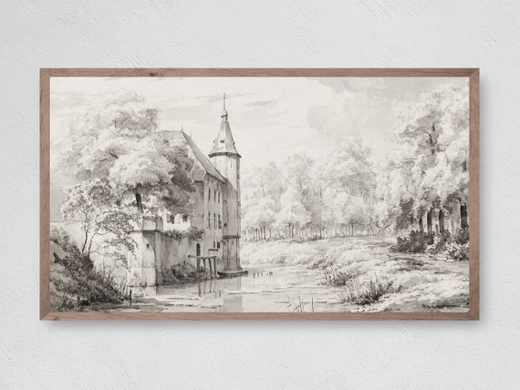 Frame Tv Art Country Castle Estate Frame Tv Art Art Tv For Frame Instant