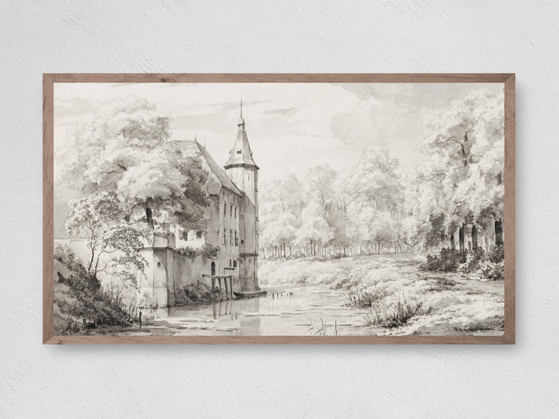 Frame Tv Art Country Castle Estate Frame Tv Art Art Tv For Frame Instant