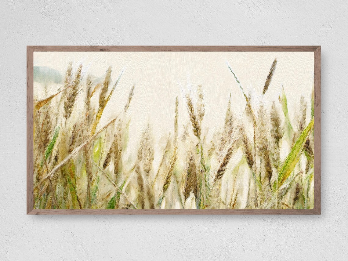 Painted Wheat Instant Fall Harvest Art Print