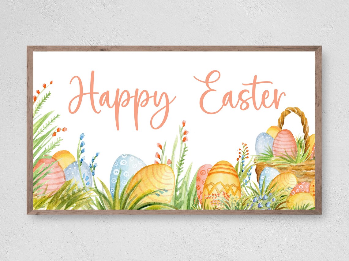 Easter Egg Hunt, Spring Holiday Art Print