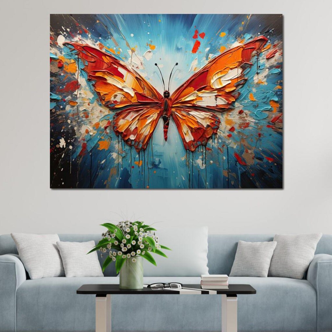 Dynamic Metamorphic Essence Butterfly Abstract Art - Image 2