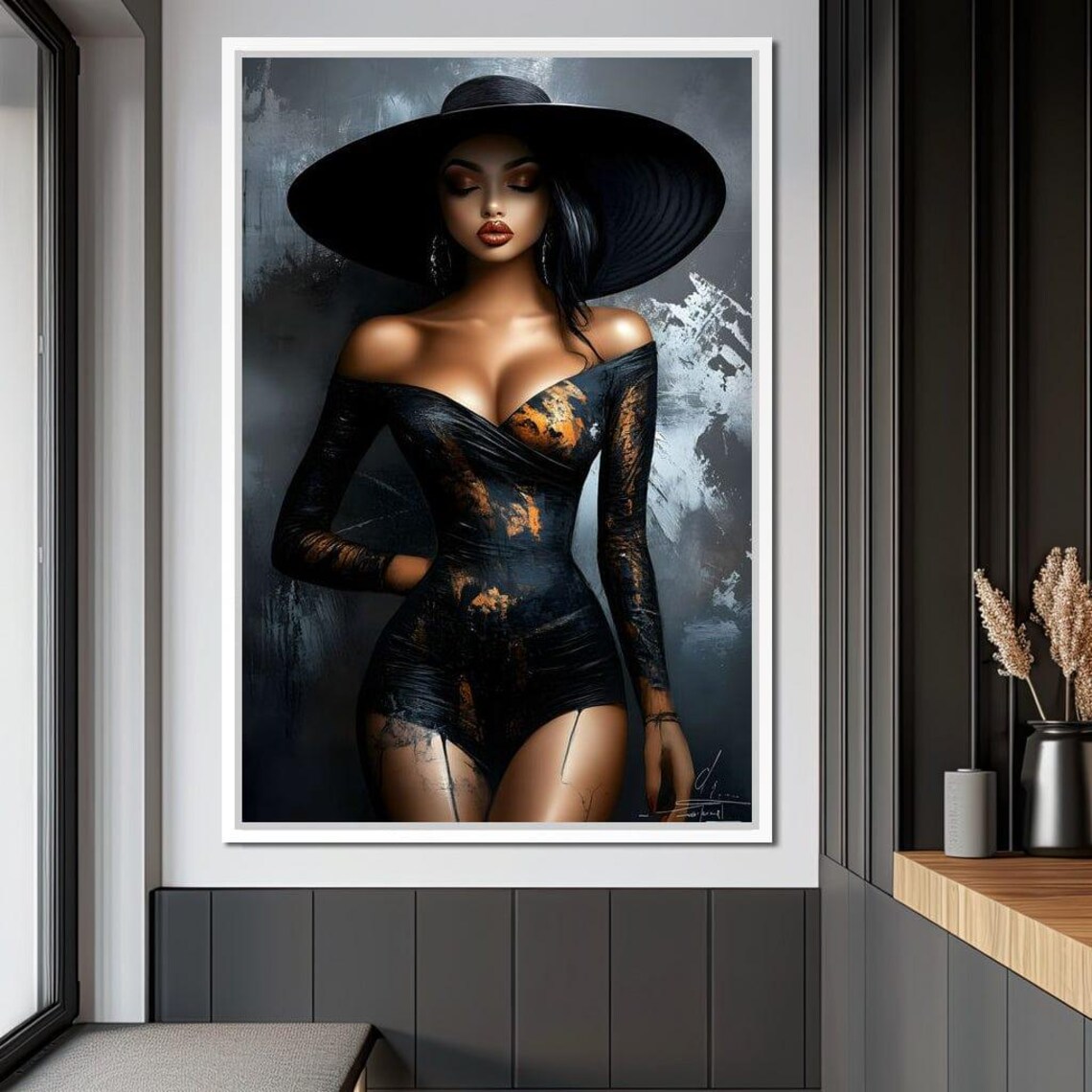 Glamorous Shadows Enigma, Modern Home Decor - Image 2