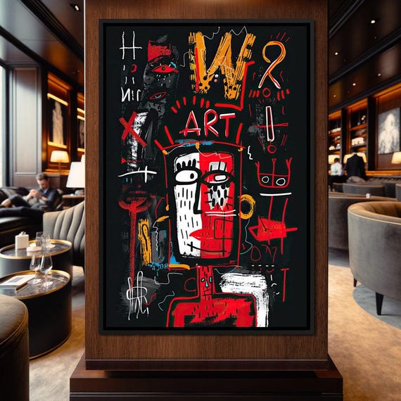 Vibrant Nocturne Mosaic Urban Art Decor Colorful Graffiti Modern Wall Art Bold Colors Stylish Home Decor By Nichecanvas