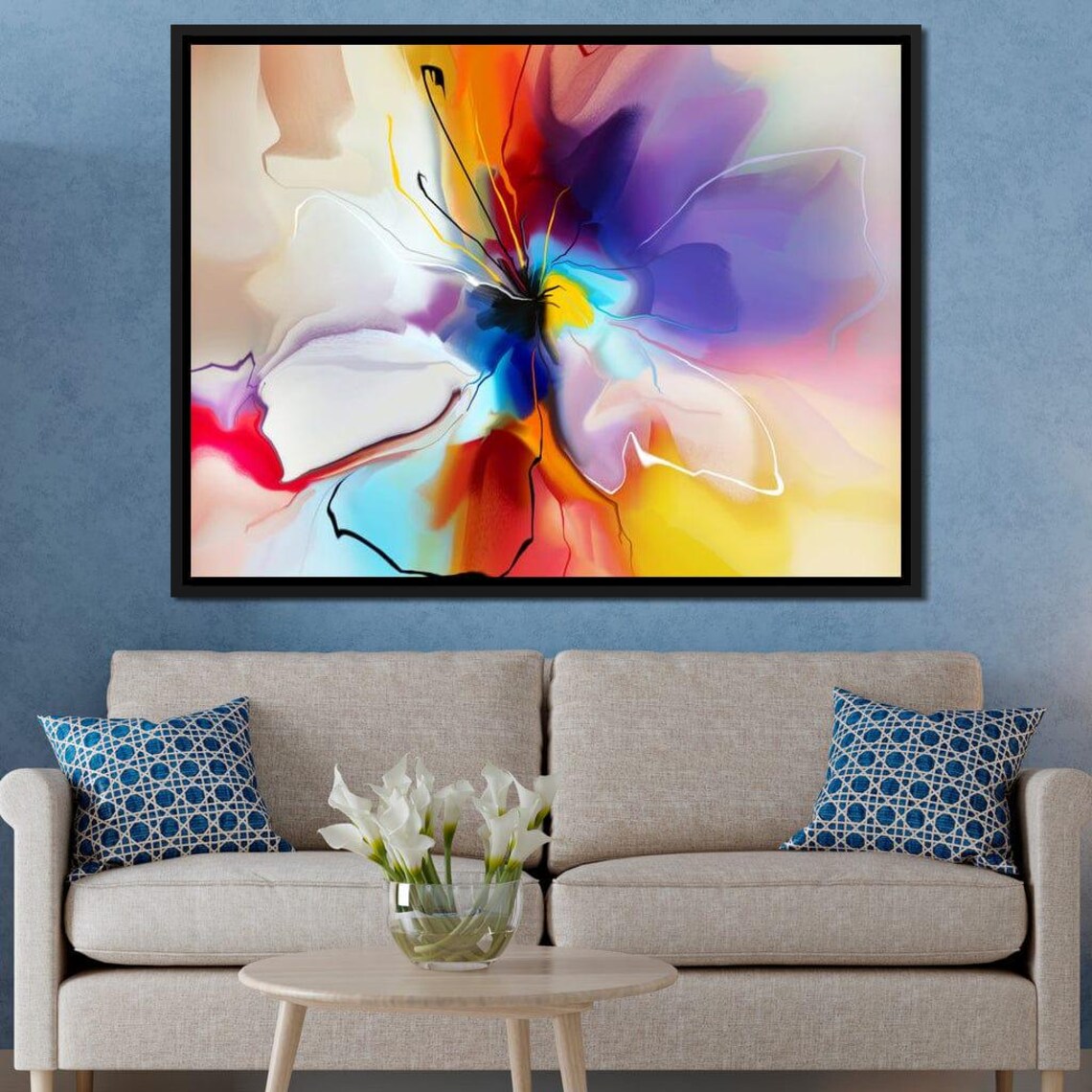 Creative Flower Colorpop Floral Abstract Art Print