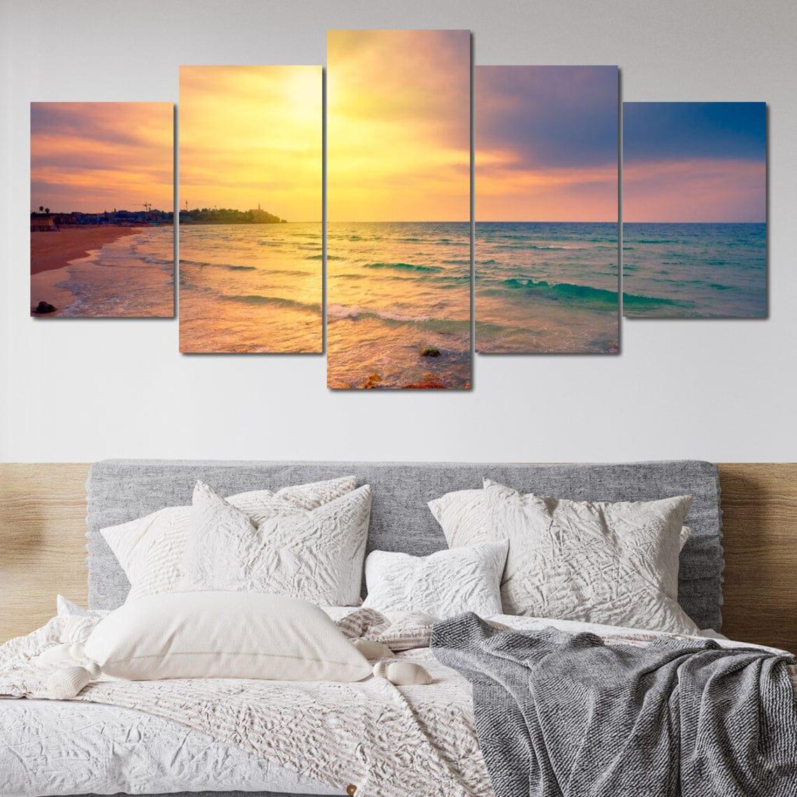 Sunset Over Tel Aviv - Skyline Art Print - Image 2