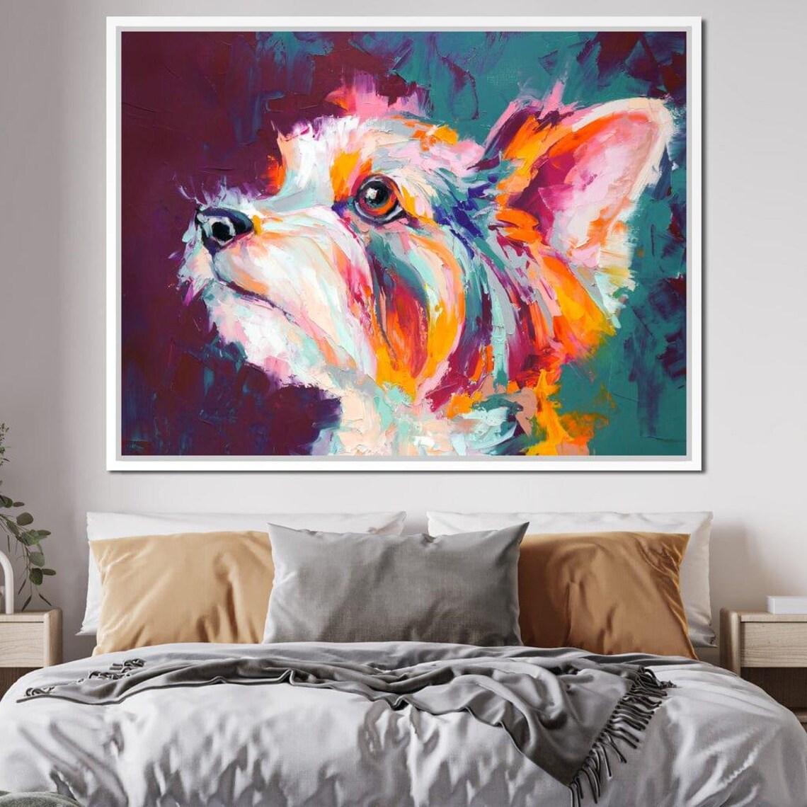 Yorkshire Terrier Pop Art Print, Modern Home Decor