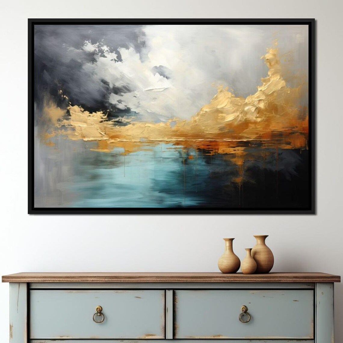 Modern Abstract Wall Art Print, Stylish Decor Piece