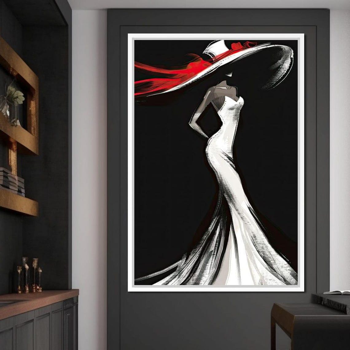 The White Dress Elegant Silhouette - Image 2