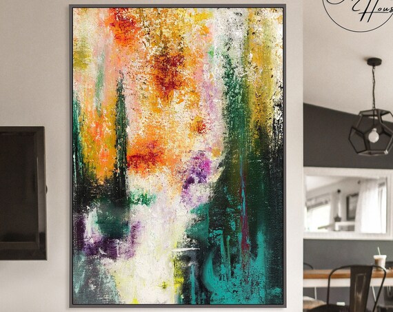 Abstract Oil Painting, Palette Knife Wall Art Print