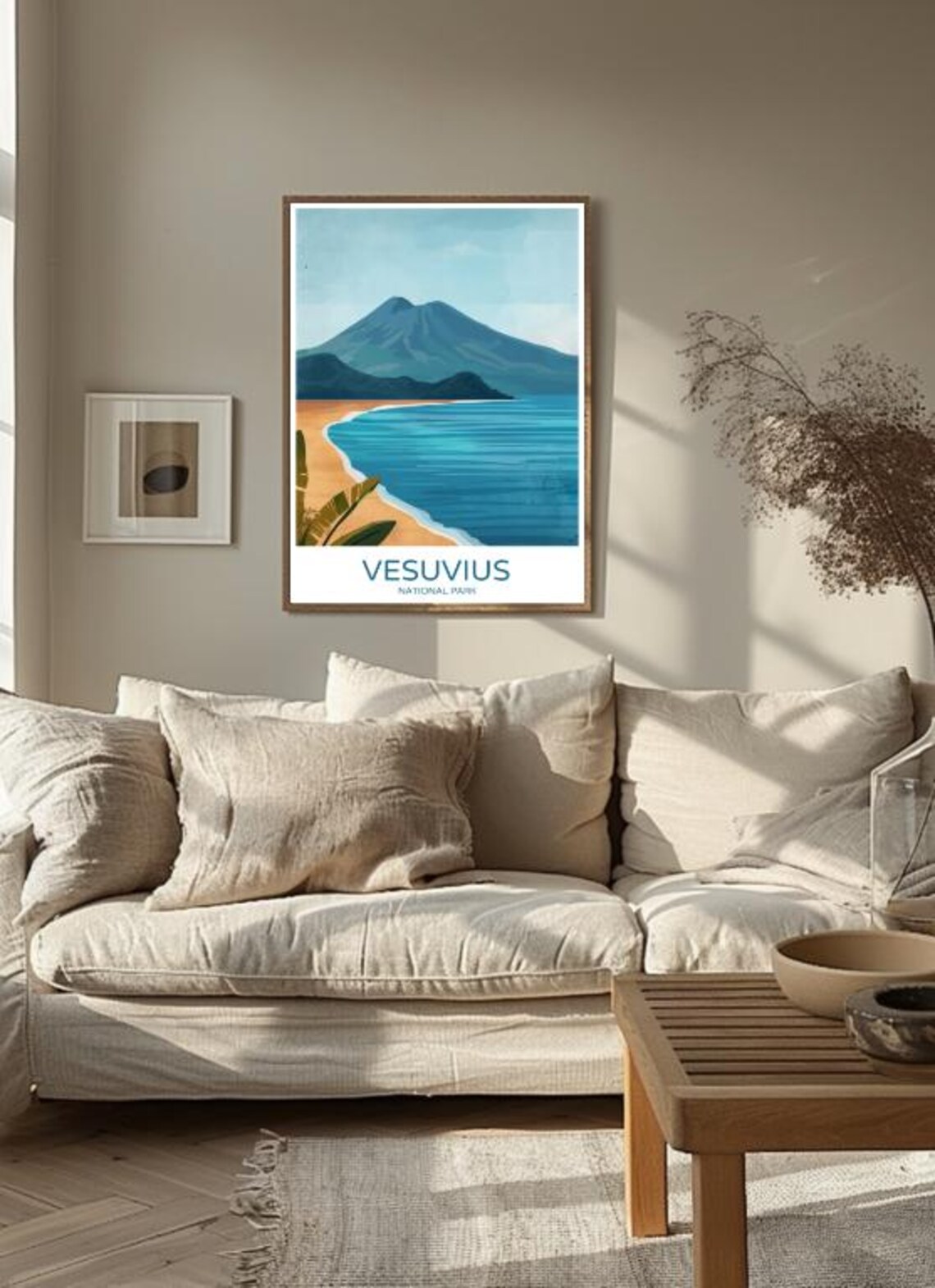 Vesuvius National Park Italy Scenic Volcano Bay Vintage Travel Poster - Image 3