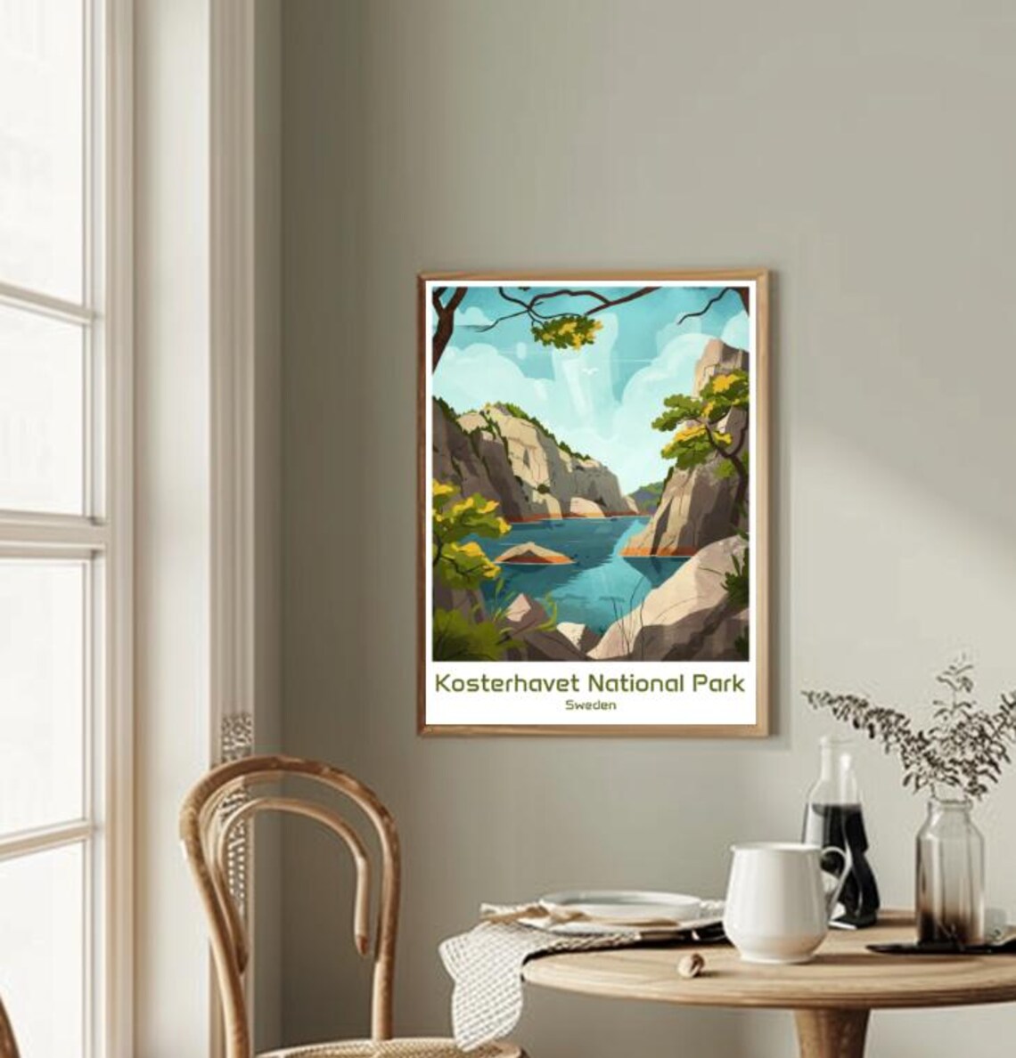 Kosterhavet National Park Sweden Rocky Archipelago Illustrated Poster - Image 2