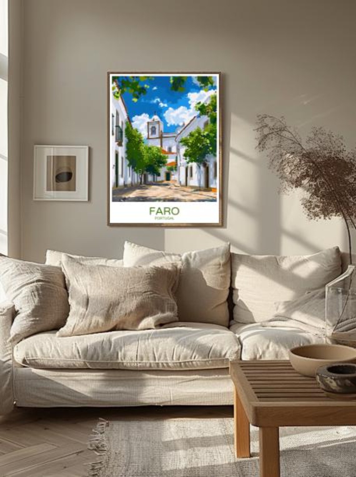 Faro Portugal Travel Poster Charming Coastal Cityscape Wall Art Of Algarve Portugal Art Print Beach Decor Mediterranean Gift - Image 2