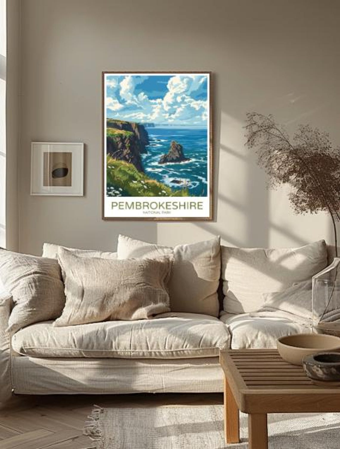 Pembrokeshire National Park Sea Stack Cliffs Scenic Travel Poster - Image 2
