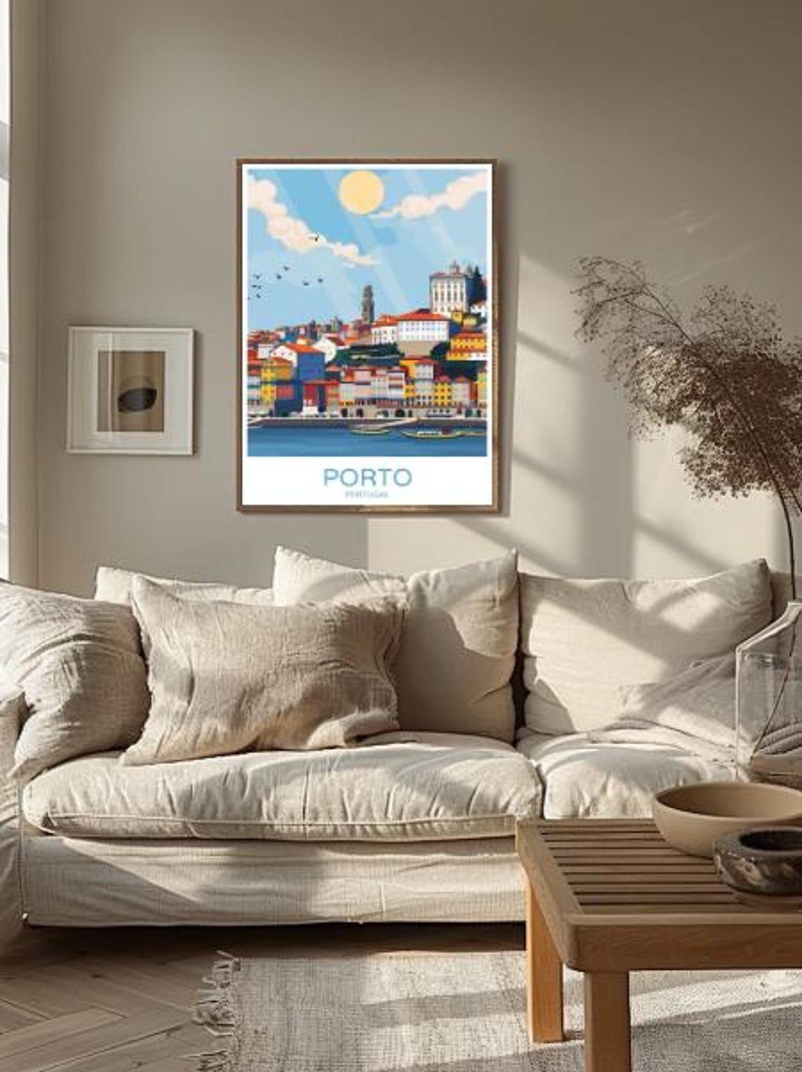 Porto Skyline Travel Poster Iconic Cityscape Wall Art Porto Portugal Print Urban Landscape Art Porto Decor Portuguese Architecture - Image 2