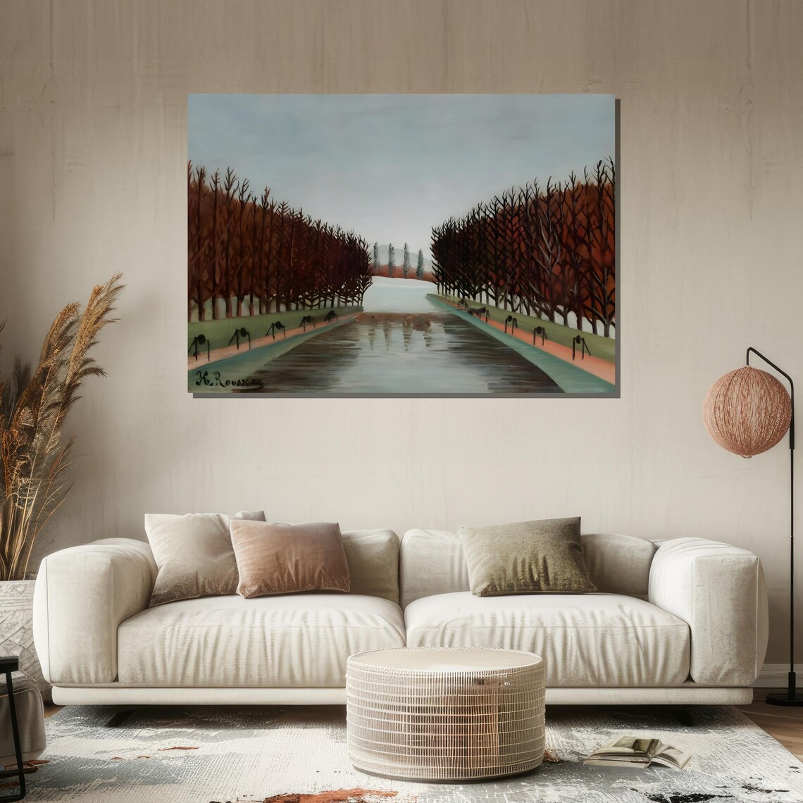 Henri Rousseau Tree Lined Avenue in Park Landscape Art Poster - Image 2