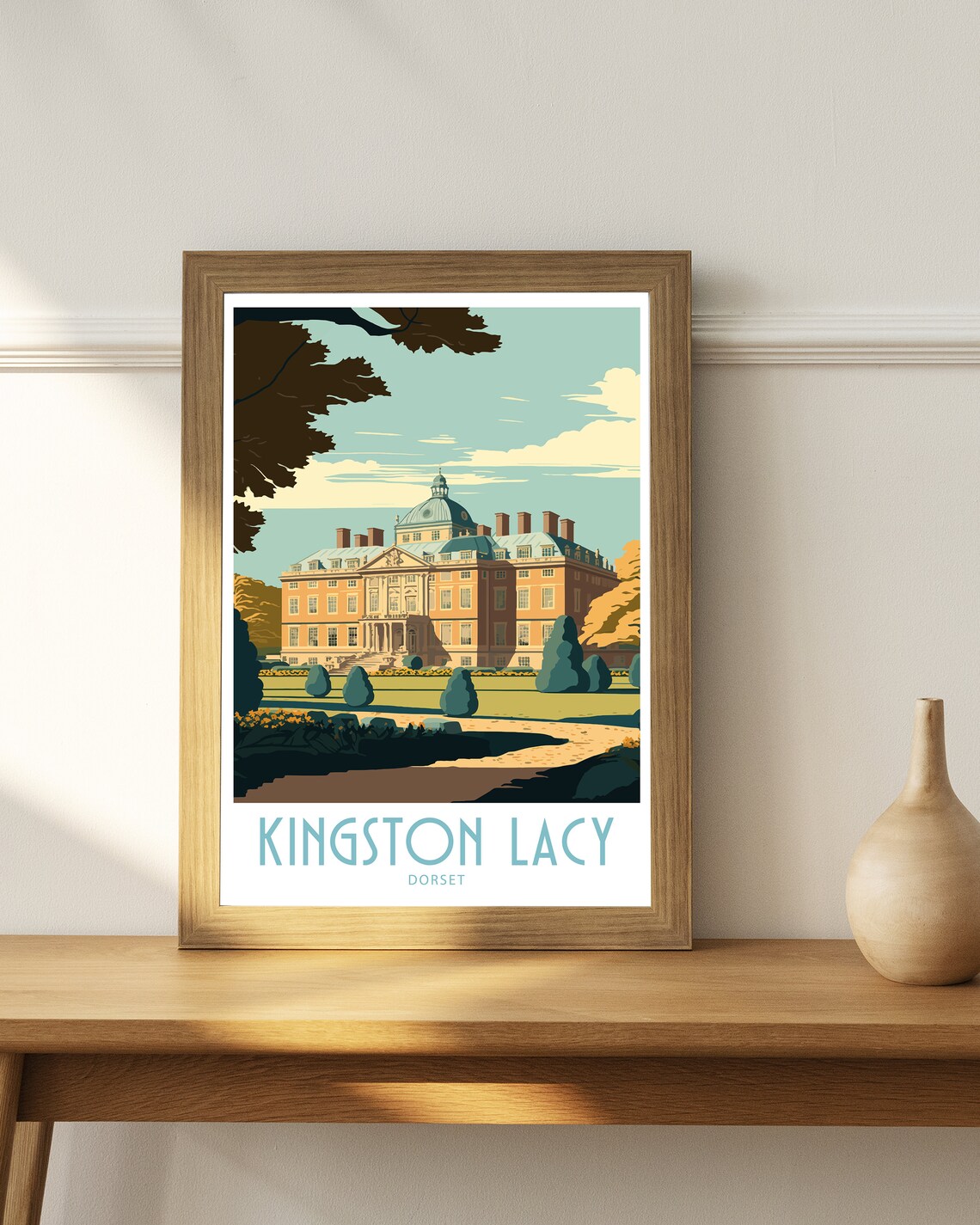 Kingston Lacy Travel Poster, Dorset Scenic View - Image 4