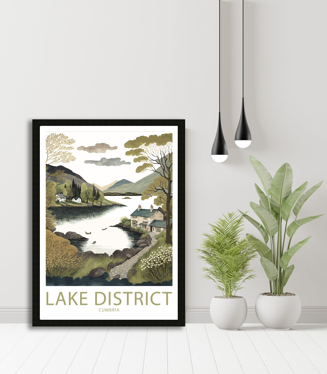 Lake District Travel Poster, Scenic Wall Art - Image 5