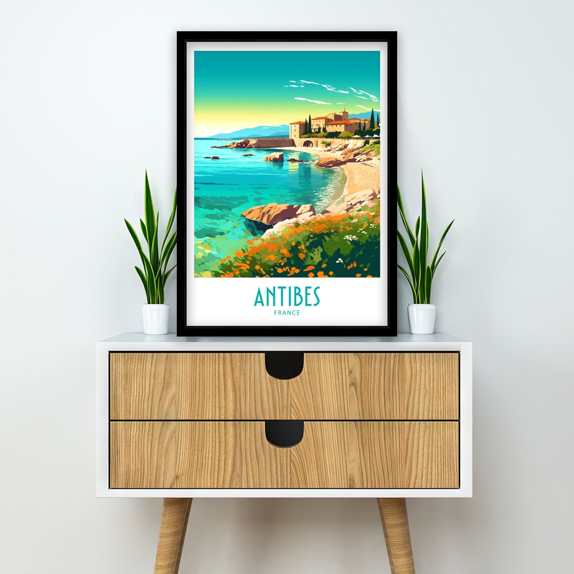 Antibes Travel Print Antibes Poster Home Dcor Antibes France Art Print Antibes France Room Print Antibes France Wall Decor Antibes Gifts - Image 2