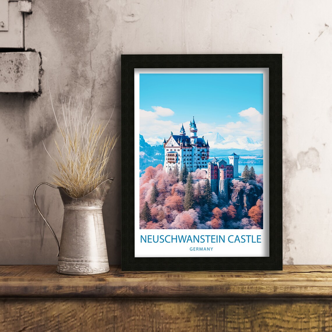 Neuschwanstein Castle Travel Poster, Germany - Image 6