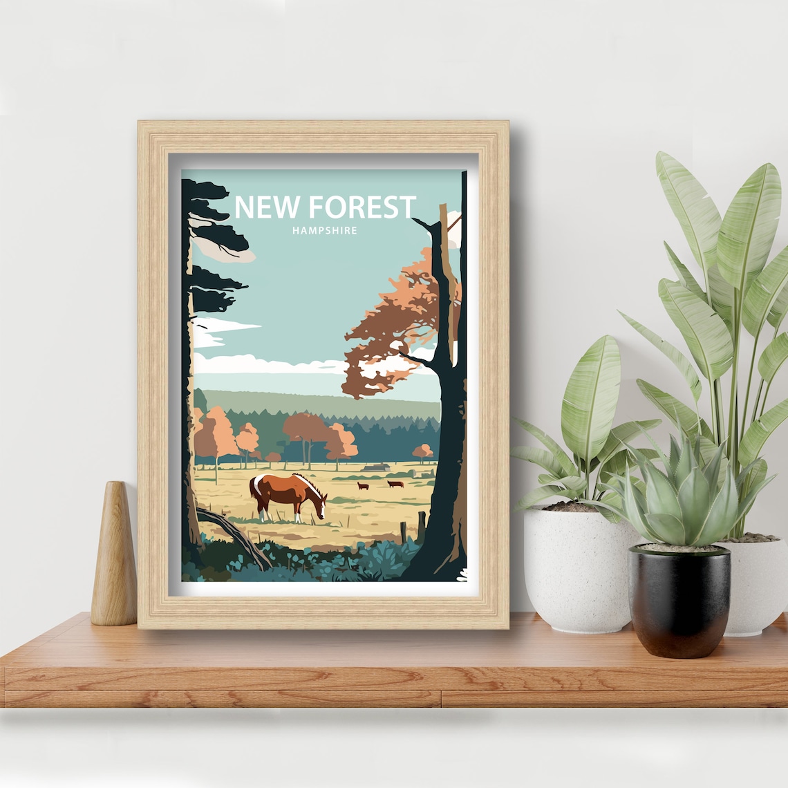 New Forest Ponies, Hampshire National Forest Art Print - Image 5