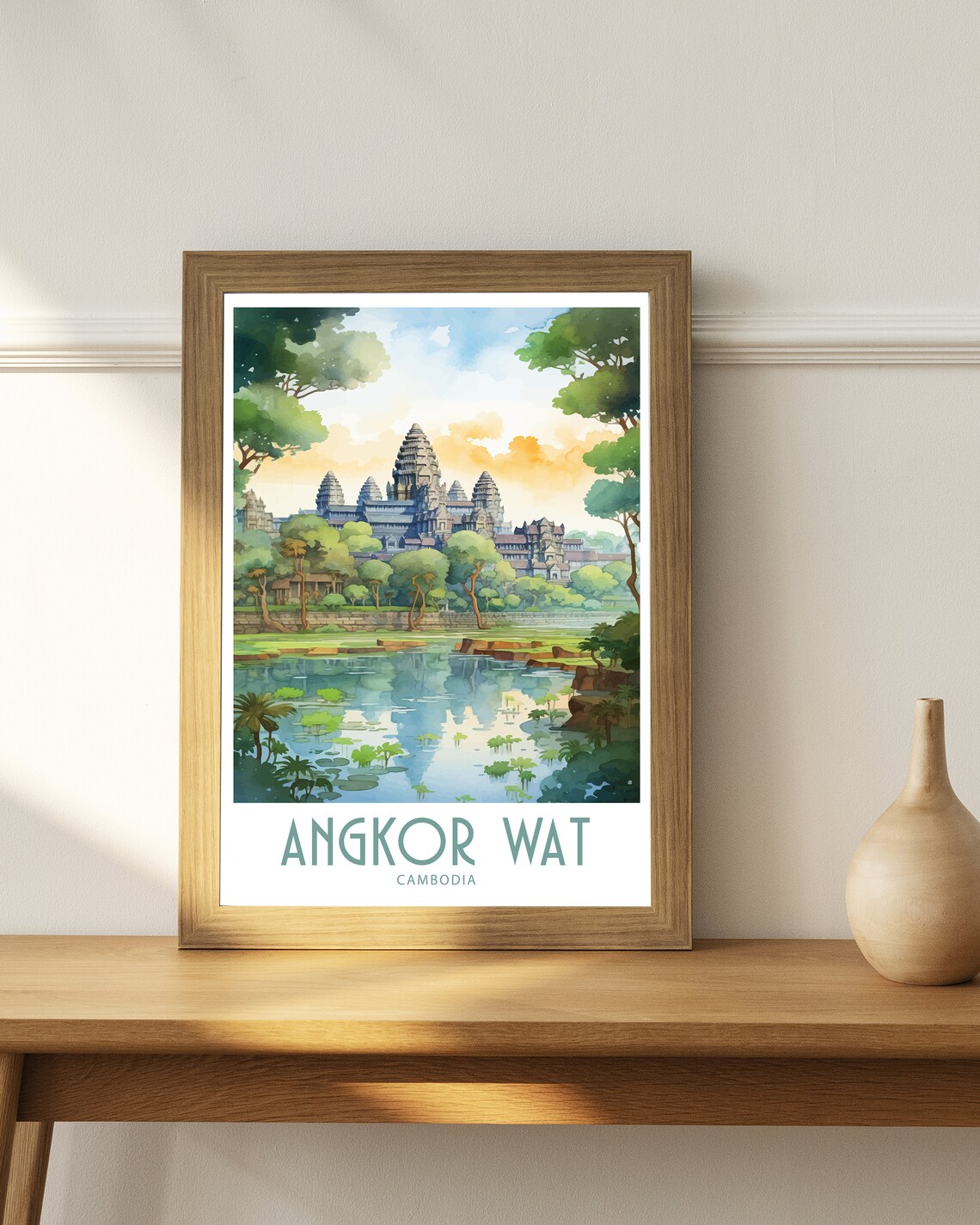 Angkor Wat Travel Print Home Decor Wall Art Print - Image 4
