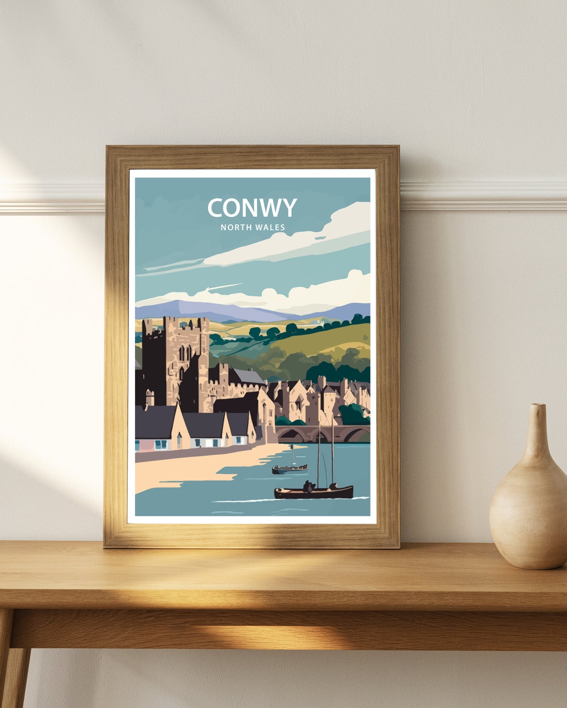 Conwy North Wales Travel Print Conwy Home Dcor Conwy North Wales Art Print Conwy Room Print For Conwy North Wales Gift Art Conwy Decor - Image 4
