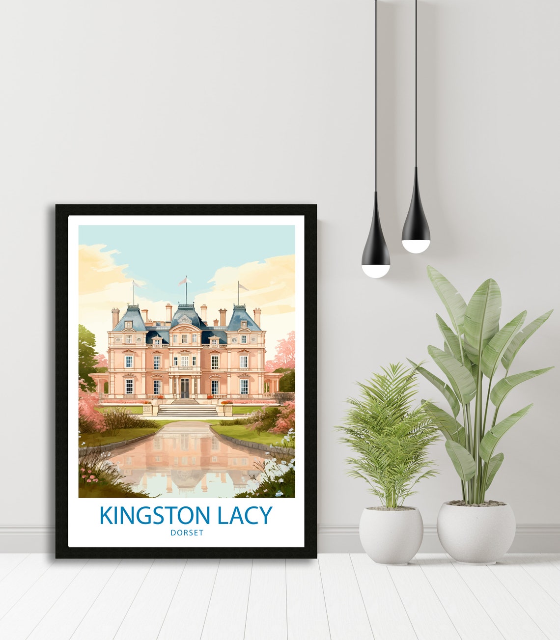 Kingston Lacy Dorset Stately Home Gardens Reflection Pool Poster - Image 4