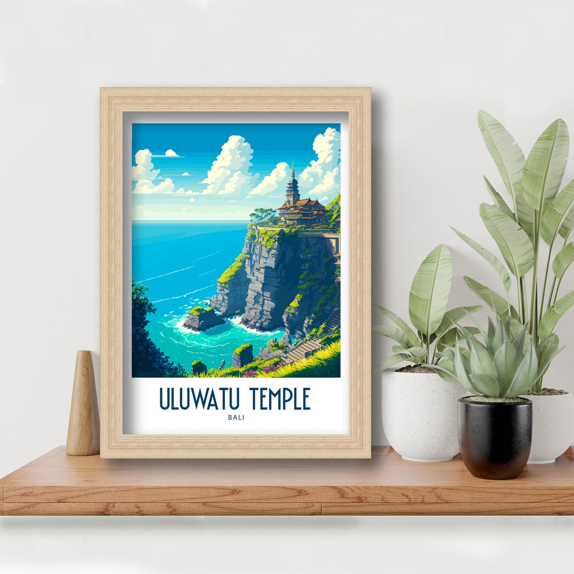 Uluwatu Temple Bali Clifftop Ocean View Sacred Travel Poster - Image 5