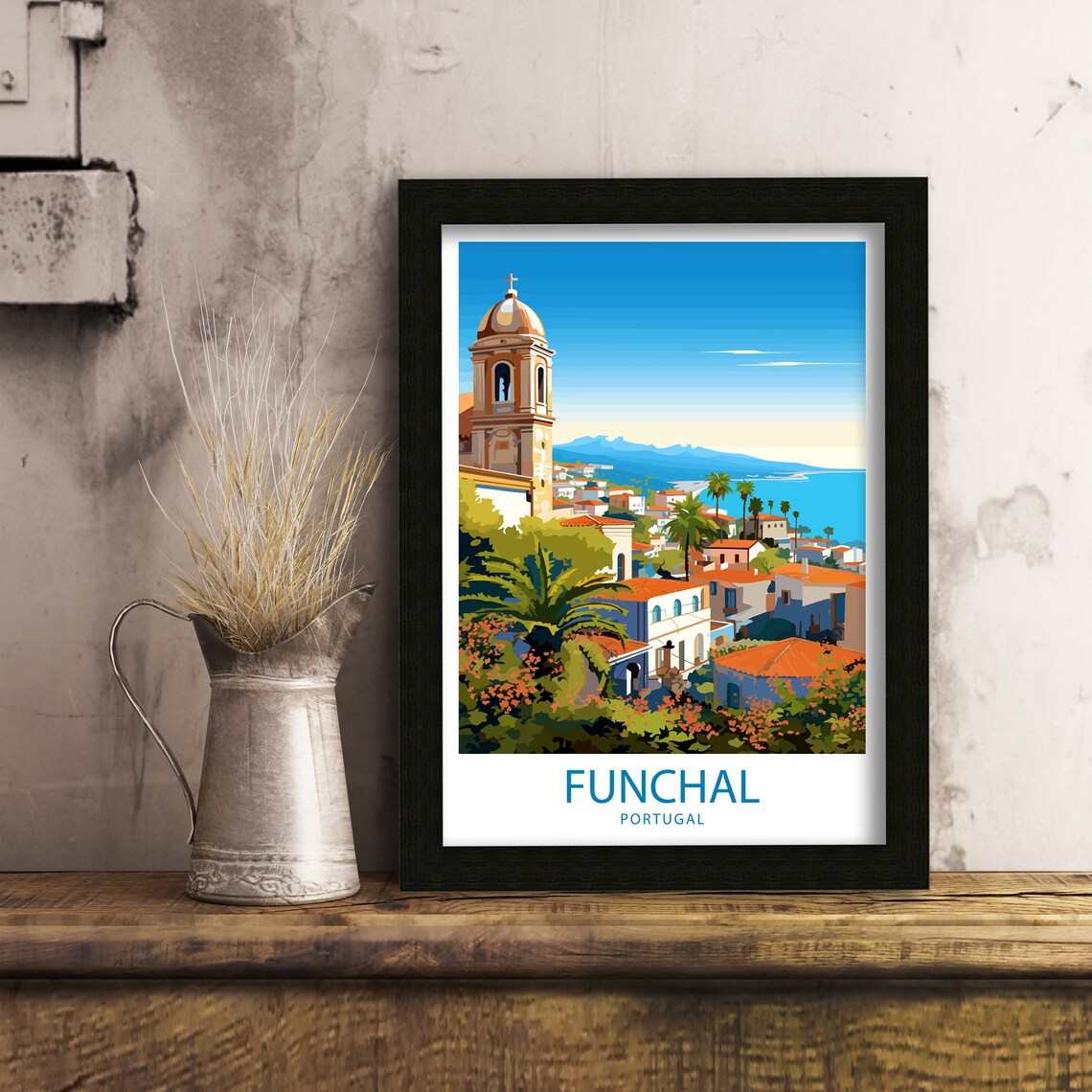 Funchal Travel Art Poster Gift For Funchal - Image 4
