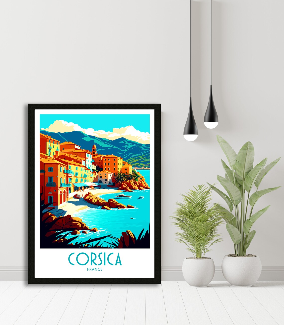 Corsica Travel Poster, France Wall Decor - Image 5
