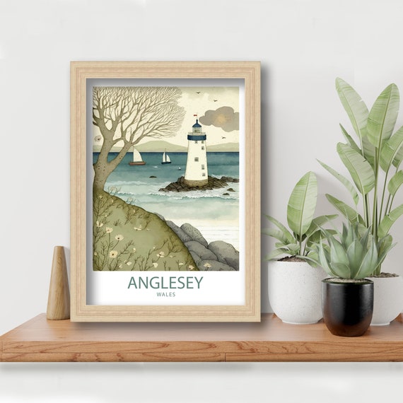 Anglesey Wales Travel Poster