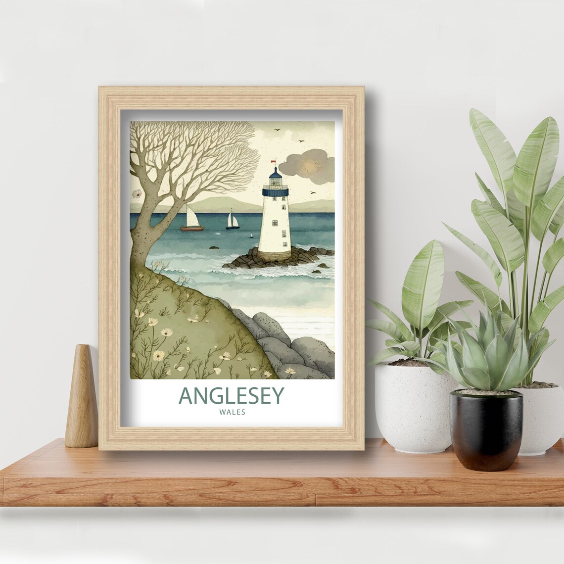 Anglesey Wales Travel Poster