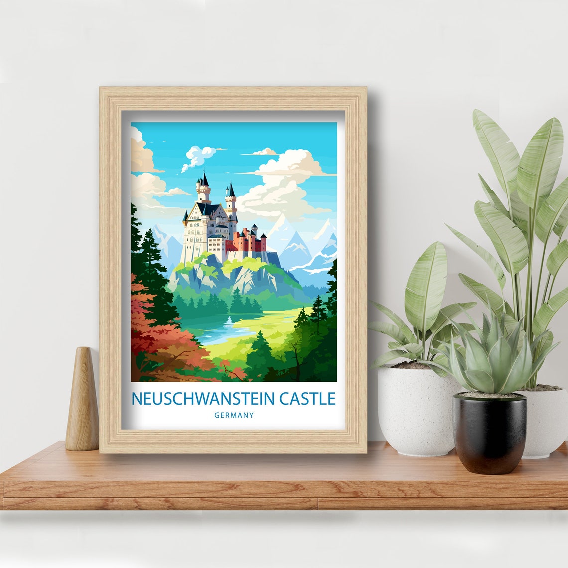 Neuschwanstein Castle Germany Fairytale Fortress Autumn Scene Poster - Image 5