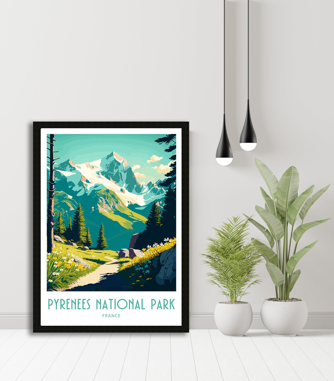 Pyrenees National Park Travel Poster, Home Decor - Image 5