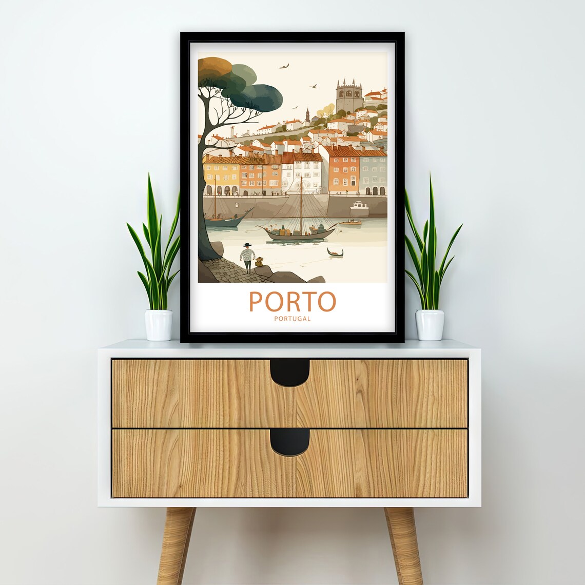 Porto Travel Poster, Portugal Scenic Travel Art - Image 2