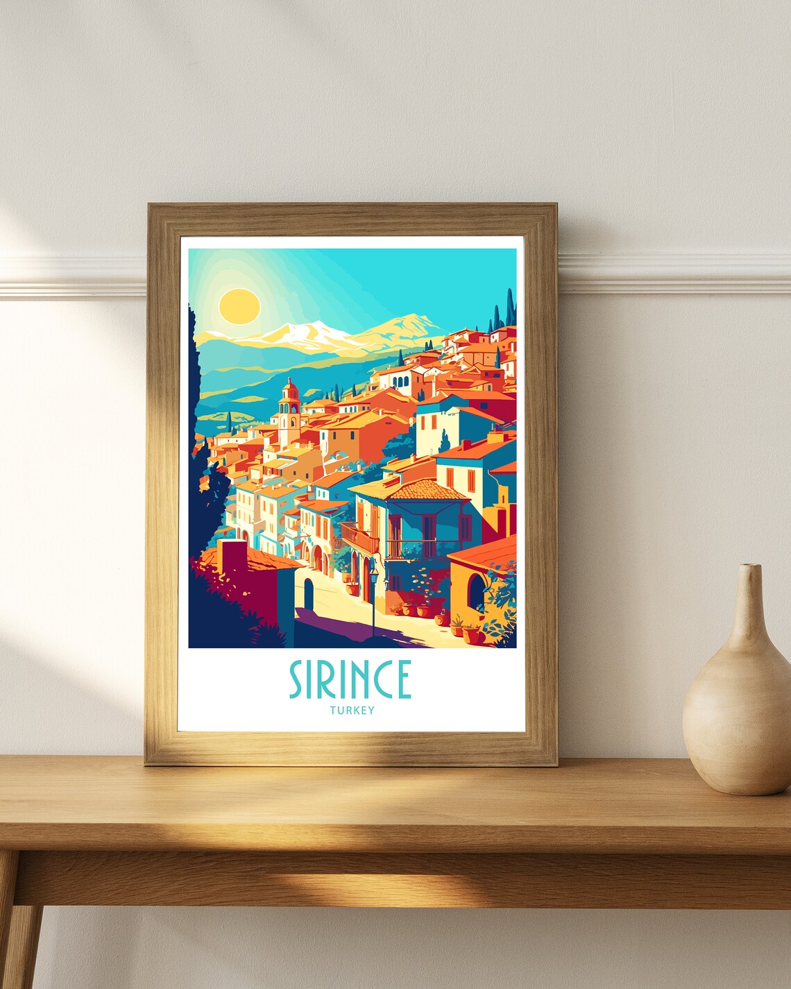 Sirince Turkey Travel Poster, Europe Wall Art - Image 5