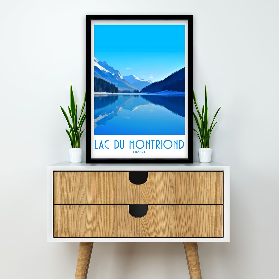 Lac Du Montriond Travel Print Wall Art Lac Du Montriond Wall Hanging Home Dcor Lac Du Montriond Gift Lover France Art Lover Gift France - Image 2