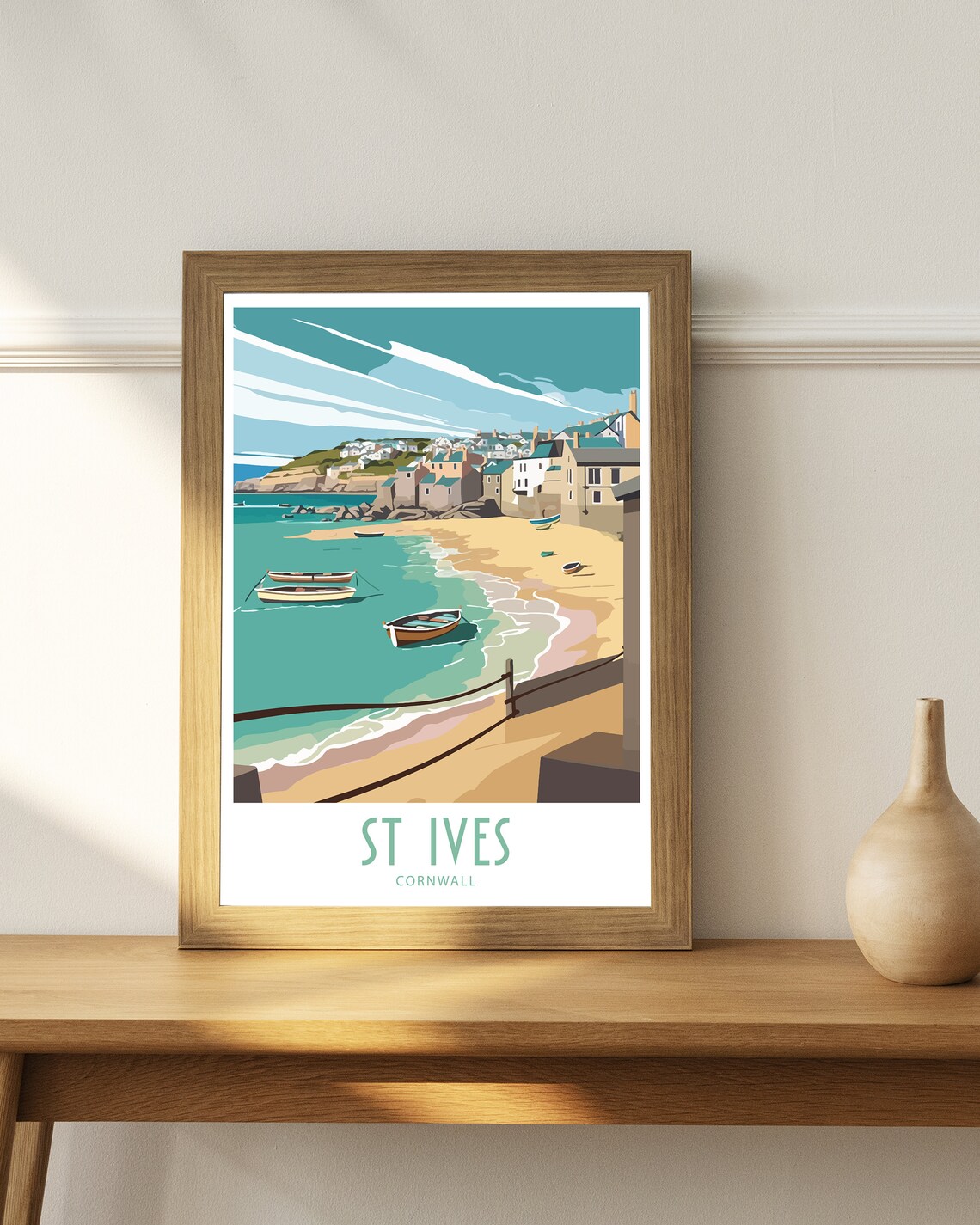 St Ives Travel Print, Cornwall Poster Print - Image 4