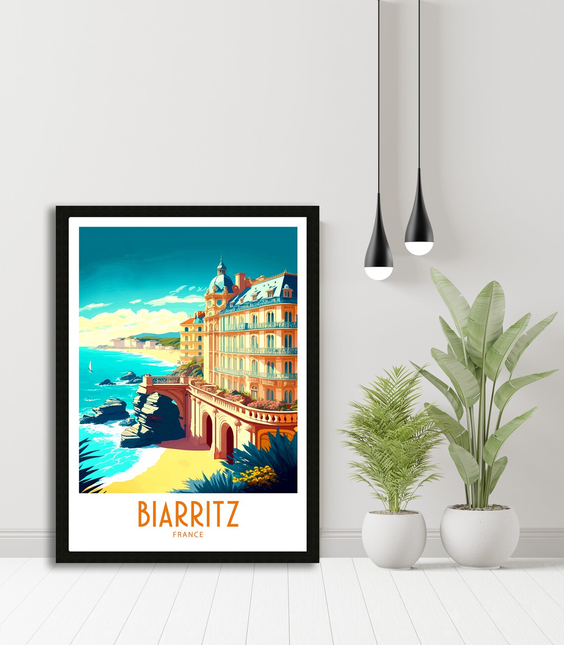 Biarritz France Travel Poster, Travel Print - Image 6