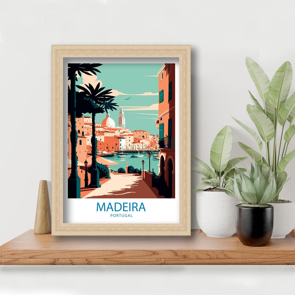 Madeira Portugal Travel Poster