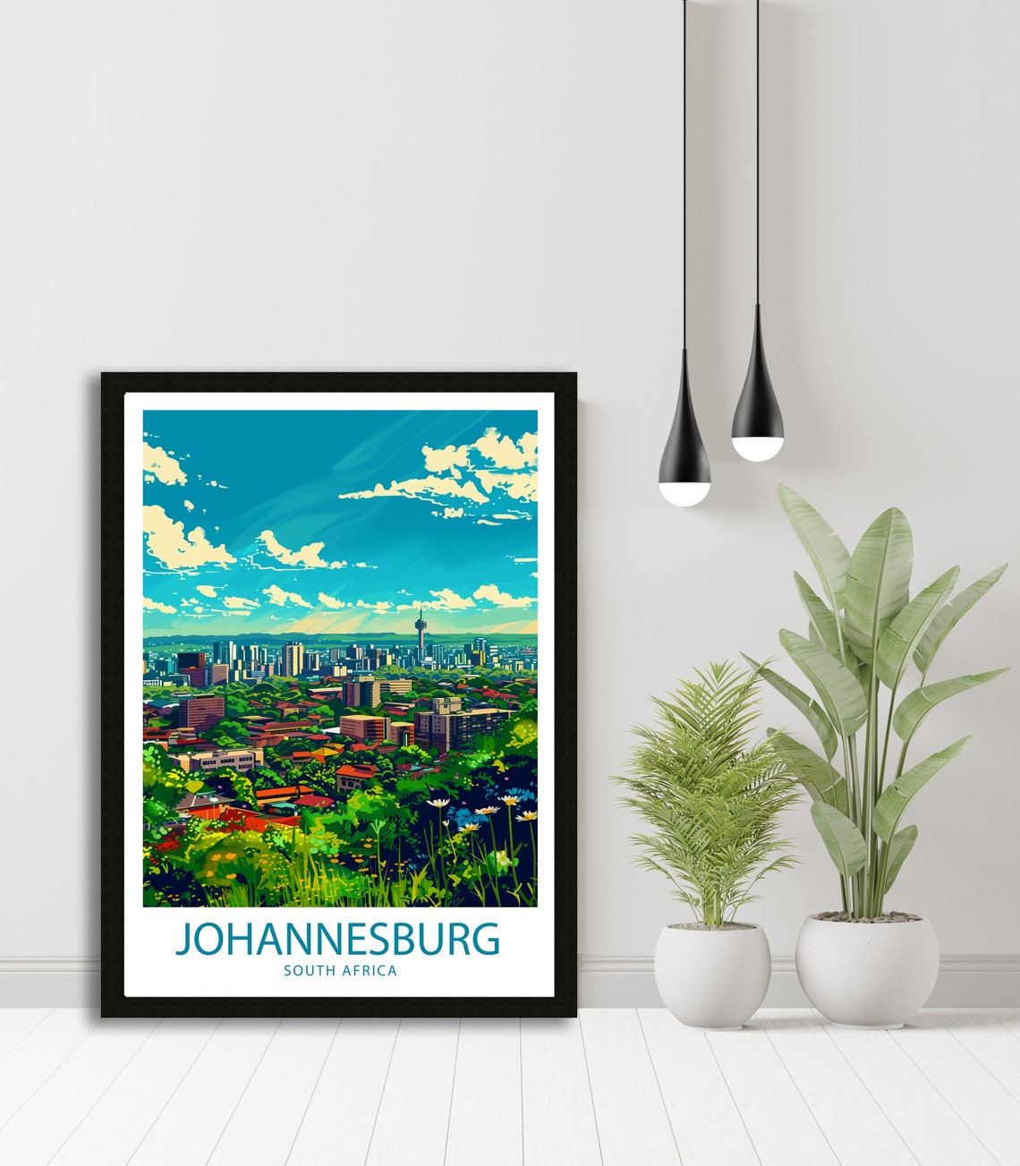 Johannesburg Travel Print Johannesburg Wall Decor South Africa Johannesburg Art Johannesburg Wall Art South Africa Poster Johannesburg Art - Image 4