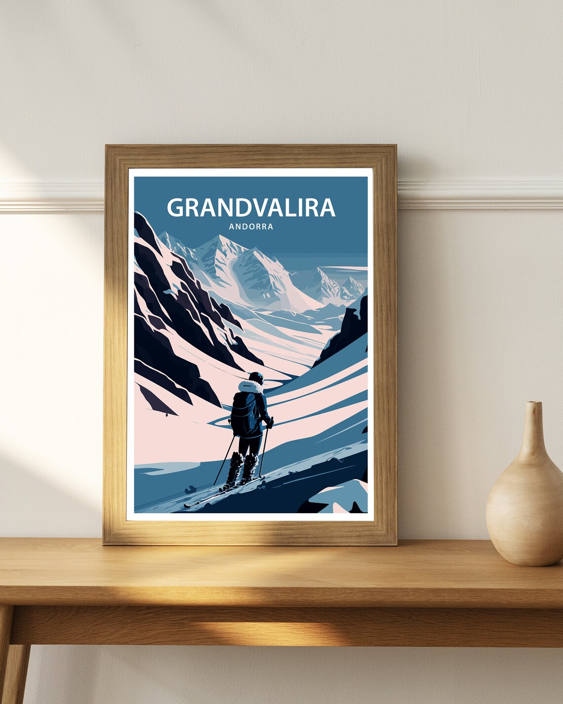 Andorra Ski Poster, Ski Resort Travel Poster - Image 3