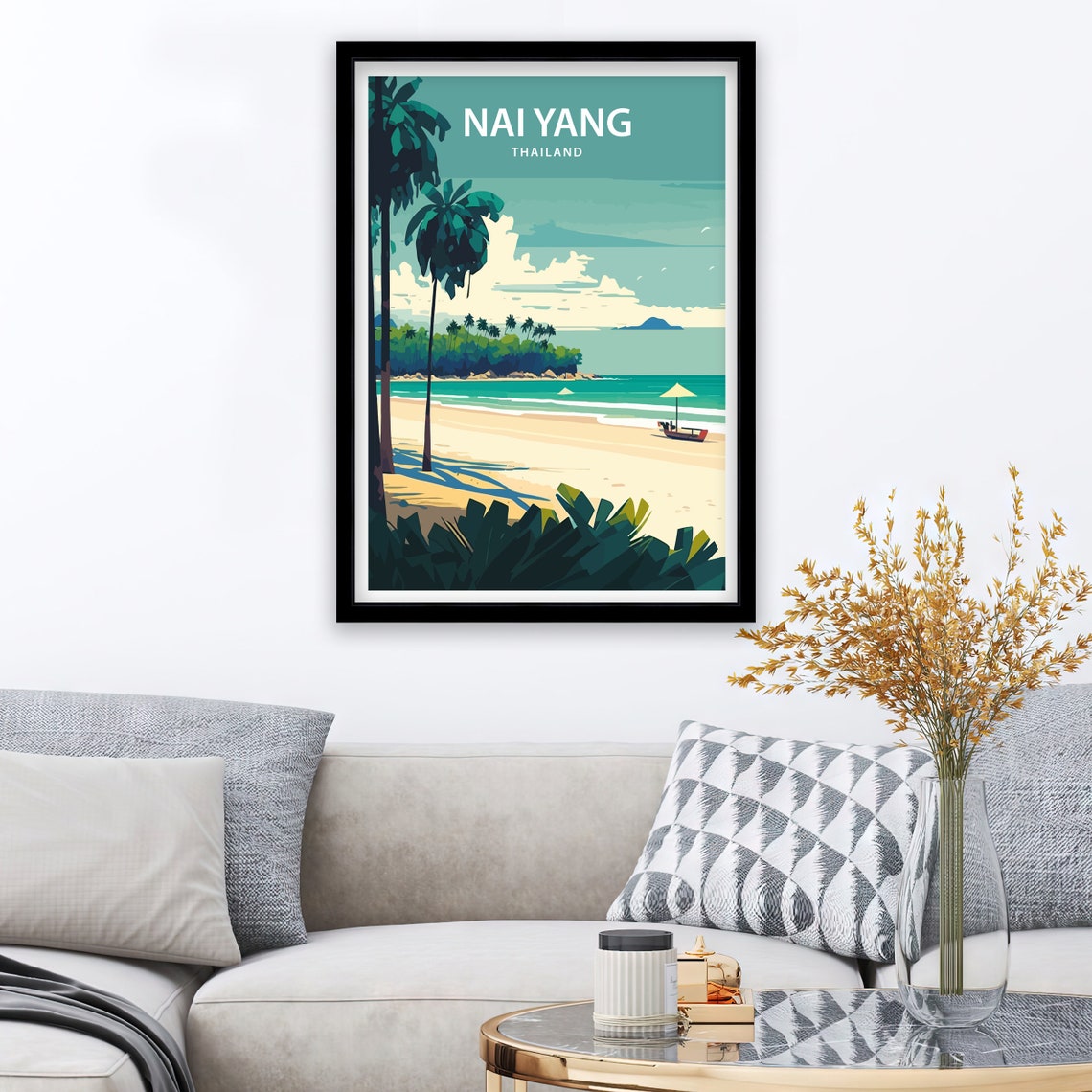 Thailand Art Print Thailand Print Thailand Wall Art Thailand Poster Thailand Art Thailand Print Travel Poster Thailand Decor - Image 2