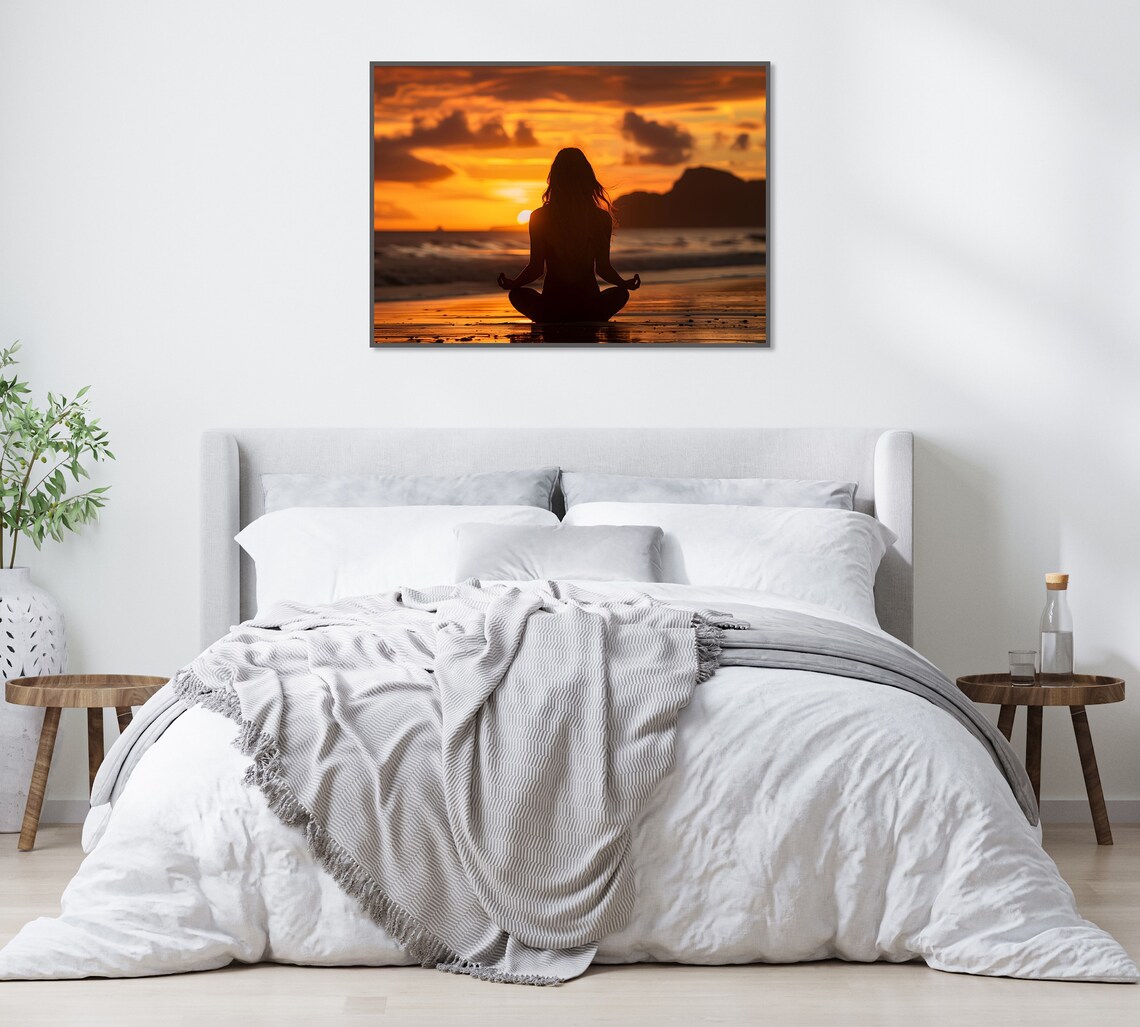 Yoga Studio Abstract Meditation Poster, Modern Design - Image 2