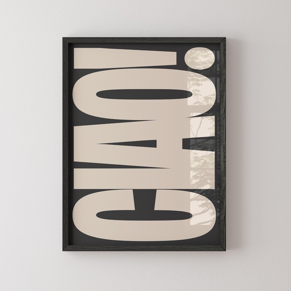 Ciao Italy Quote Poster, Maximalist Typography - Image 3