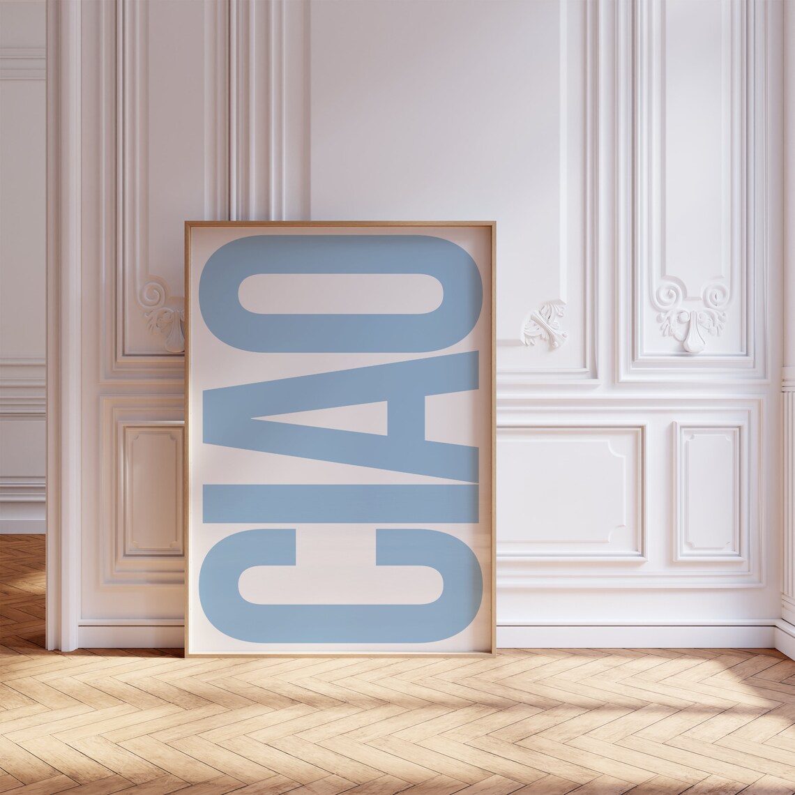 Ciao Italy Quote Poster, Coastal Typography Print - Image 4