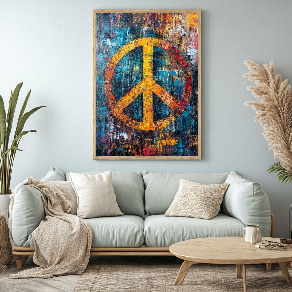 Bohemian Peace, Boho Dorm Decor Art Print - Image 2