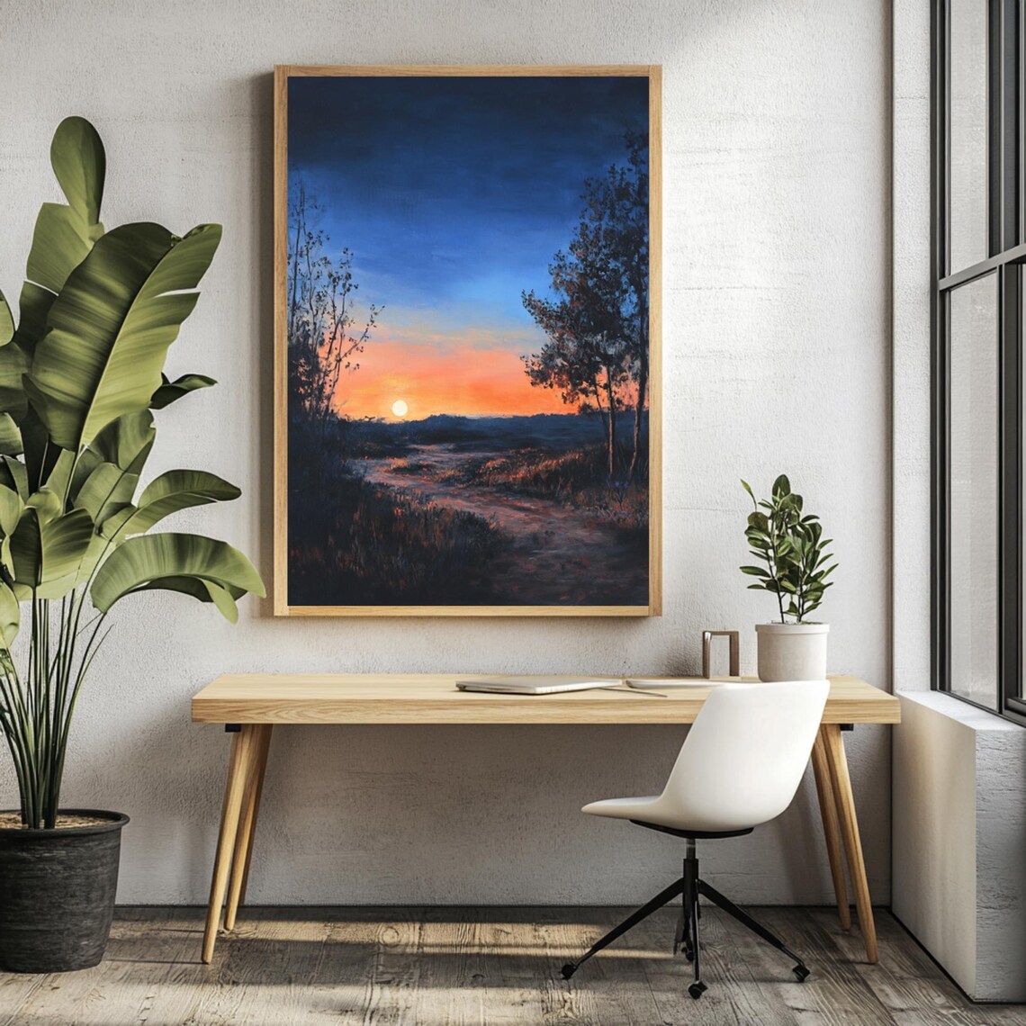 Sunset Path, Dreamy Night Sky Coastal Decor - Image 3