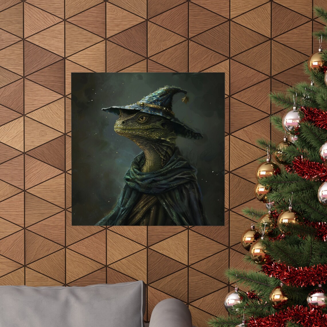 Wizard Lizard - Magical Witch Lizard Poster